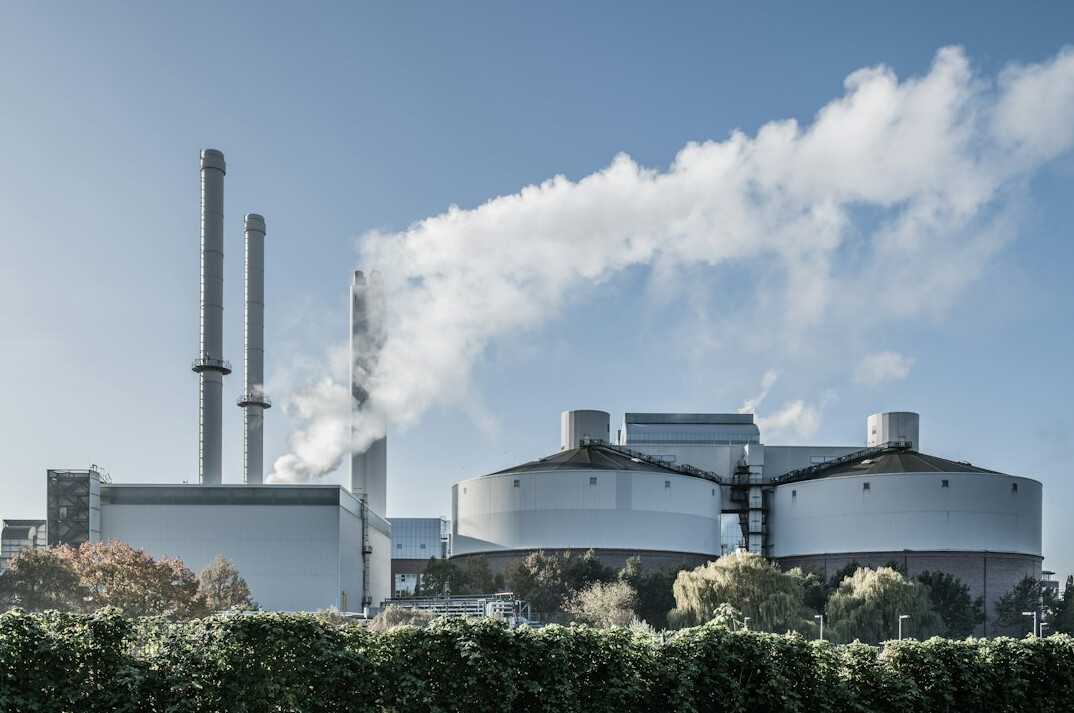 polluted industrial site