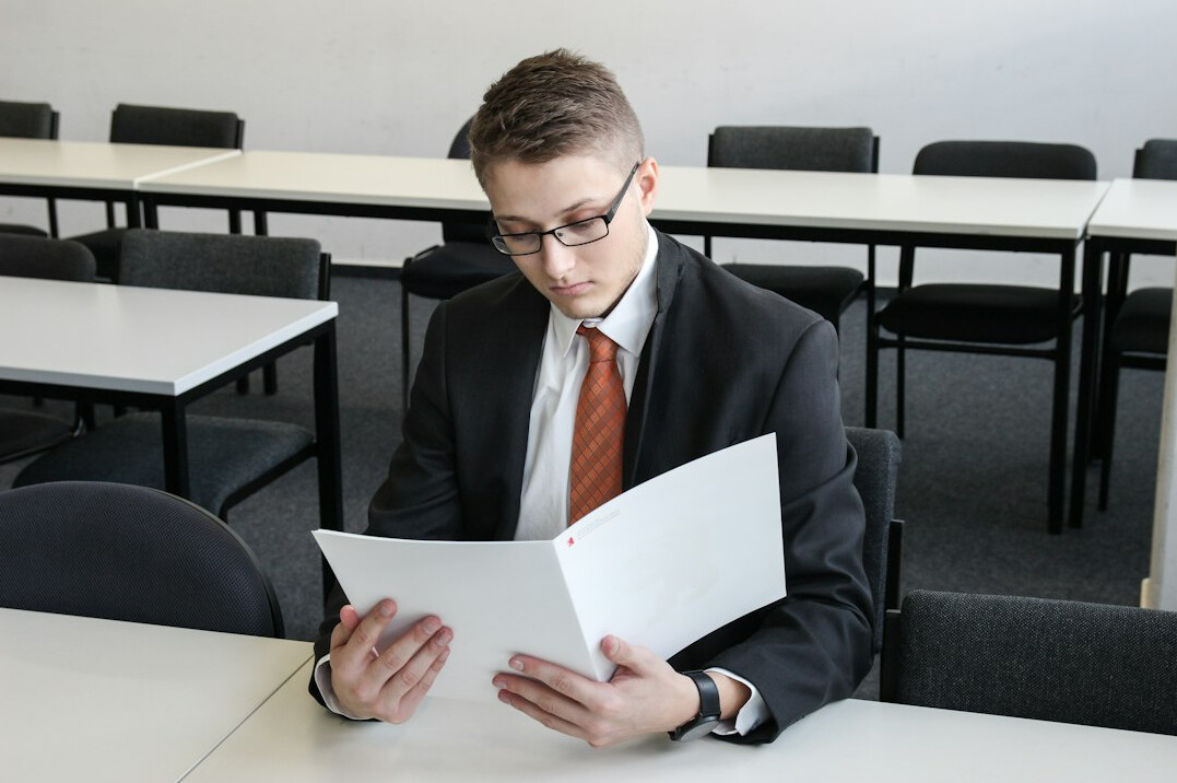 lawyer reviewing contract